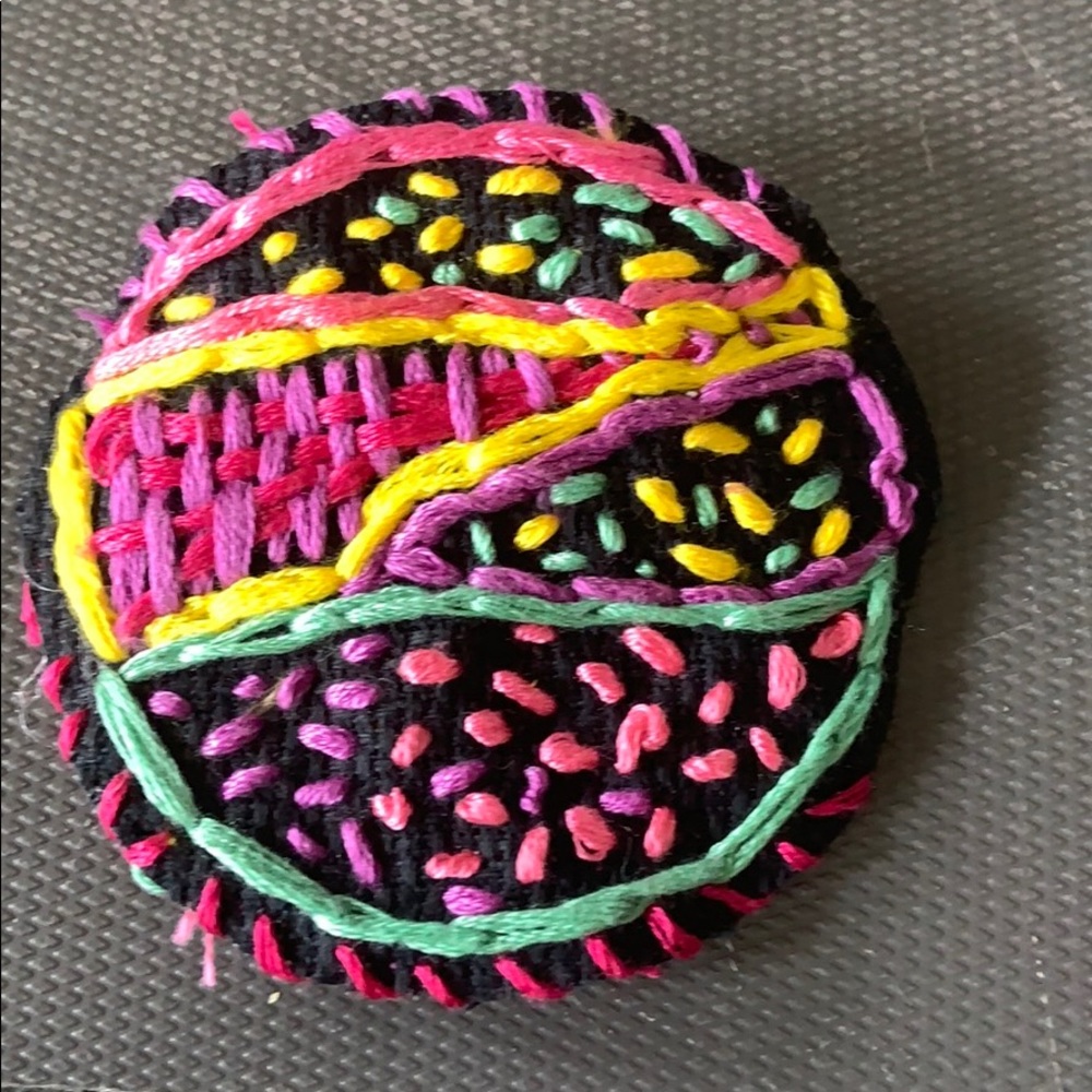 Totally rad 80’s inspired  handcrafted brooch!